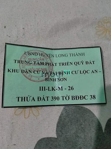 Hình ảnh Bán đất gấp khu tái định cư Lộc An Bình Sơn