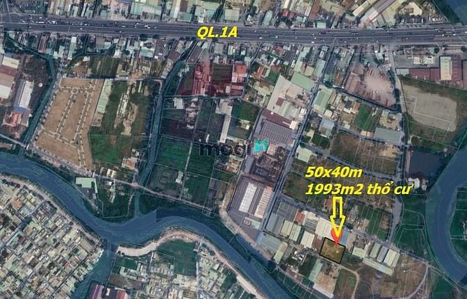 Hình ảnh Quận 12, Đất thổ cư, Thới An 17A, TS 50x40m 1993m2, Chỉ 70 tỷ