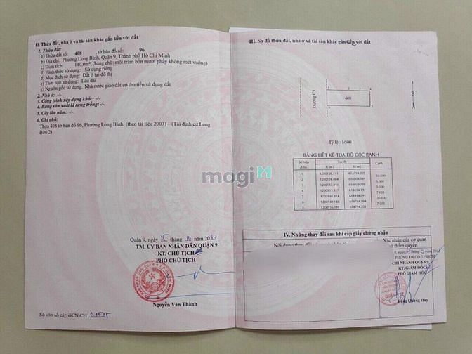 Hình ảnh Đất 7x20=140 đường 7A, TĐC Phước Thiện, Phường Long Bình. TP Thủ Đức