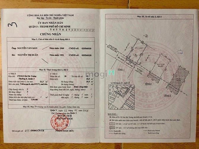 Hình ảnh Bán Nhà 475/32/2 Hai Bà Trưng Quận 3