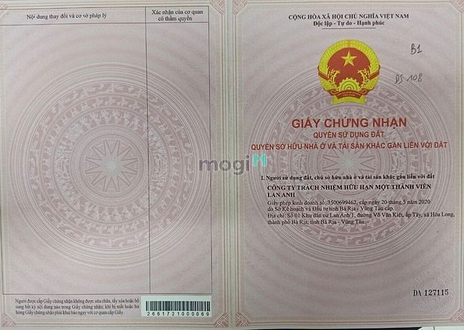 Hình ảnh Đất chính chủ cần bán gấp, SHR, pháp lý rõ ràng