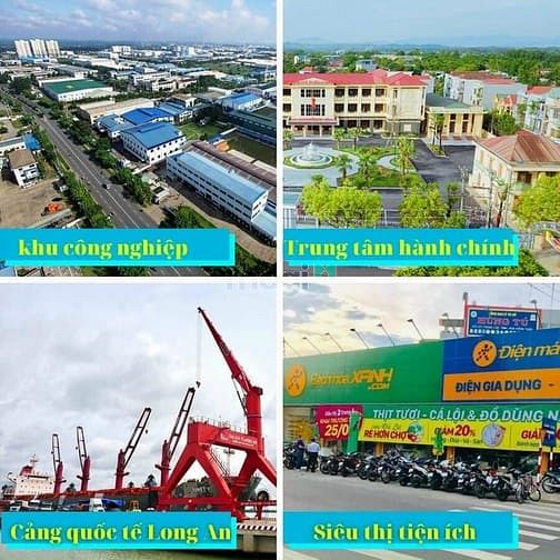 Hình ảnh Bán đất thổ cư sổ riêng KDC Phước Đông ngay TT Cần Đước 100m2, 960 tr