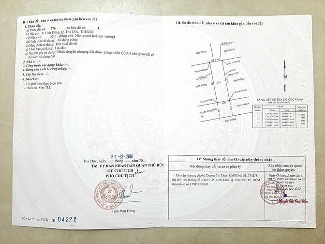 Hình ảnh Cần bán lô đất 52m2 ngay ngã ba đường Tô Ngọc Vân - Tam Bình,