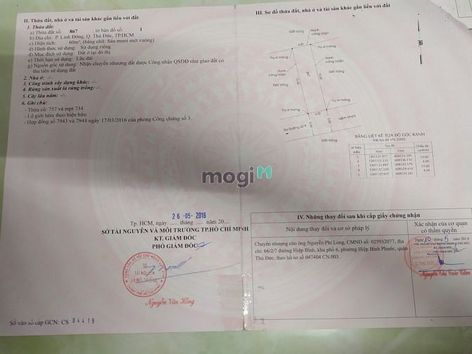 Hình ảnh Cần bán lô đất 60m2 ngay ngã ba đường Tô Ngọc Vân - Tam Bình