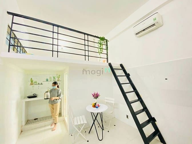 Hình ảnh Phòng trọ đường Bạch Đằng,P2,Tân Bình có gác,có máy lạnh, miễn phí xe