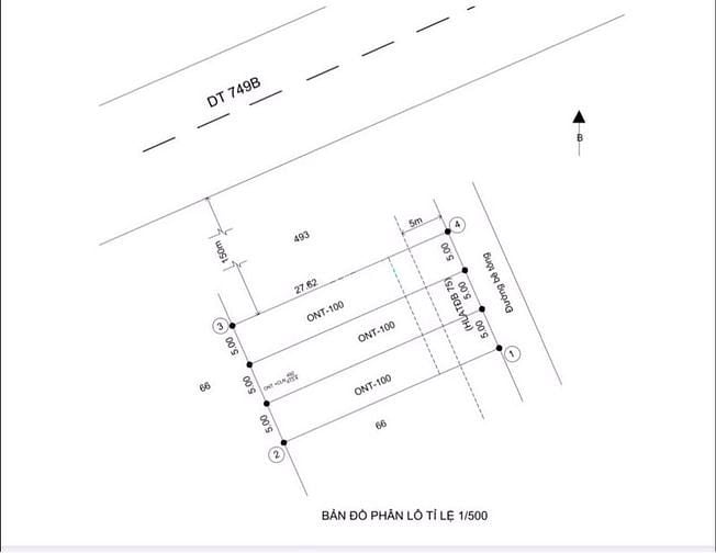 Hình ảnh Bán đất Minh Thạnh, Dầu Tiếng, DT:5x27, TC100m2, SHR, giá 650 triệu/lô