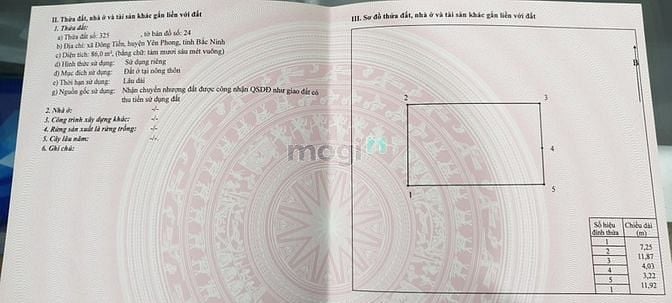 Hình ảnh BÁN lô đất Đông Tiến gần KCN 2 và KCN Yên Phong