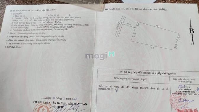 Hình ảnh Đất Mặt Tiền quốc lộ 55 Đối diện Cô Kiều. Giá 15 tỷ