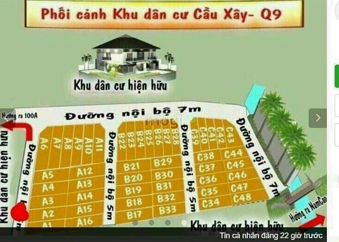 Hình ảnh Đất thổ cư hẻm 4 đường 100A Cầu Xây P Tân Phú Quận 9 HCM