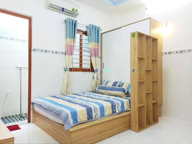 Hình ảnh Studio quận 10 ban công đầy đủ nội thất, máy giặt riêng