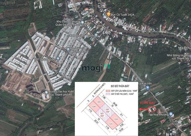 Hình ảnh Bán đất thổ cư 260m2 - 3.5 tỷ, Trương Vĩnh Nguyên, Cái Răng, Cần Thơ