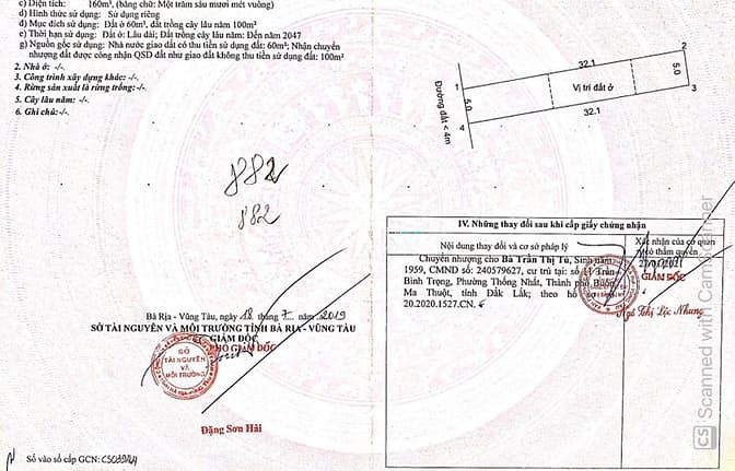 Hình ảnh Bán đất sổ đỏ, thổ cư TX Phú Mỹ - Bà Rịa Vũng Tàu 7,9 triệu/m2