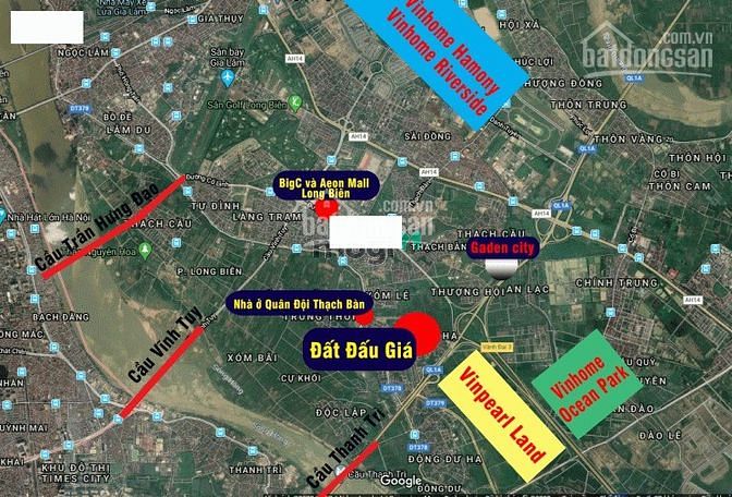 Hình ảnh Bán đất Cự Khối mặt đường 25m, diện tích 79m lô góc 3 mặt đường