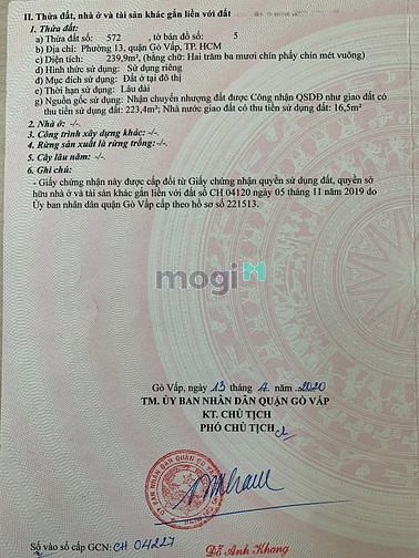Hình ảnh Lô đất đường lê đức thọ 239.9m2, Phường 13, Gò Vấp.