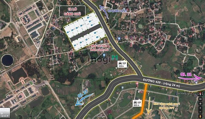Hình ảnh Đất nền Hòa Lạc-sổ đỏ chính chủ