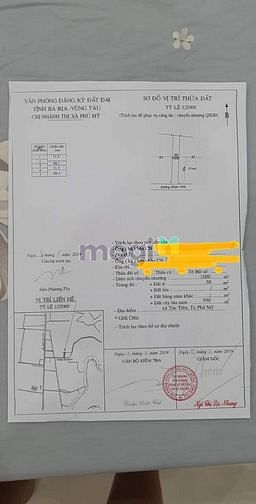 Hình ảnh Chính chủ cần bán đất mặt tiền đường xã Tóc Tiên , Tân Thành , BR –