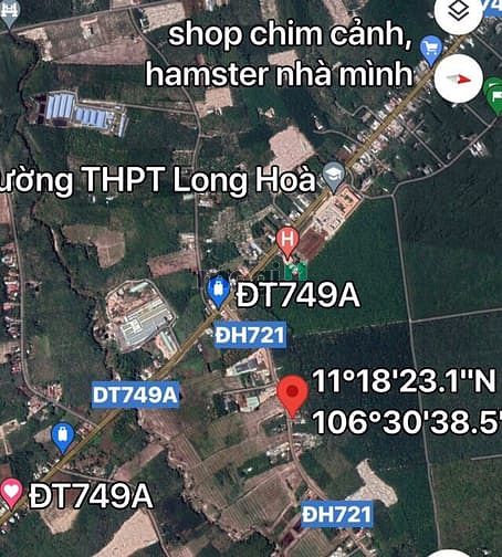 Hình ảnh Bán đất MT DH721, Long Hoà, Dầu Tiếng, DT227m2, TC100m2, SHR, 990 trệu
