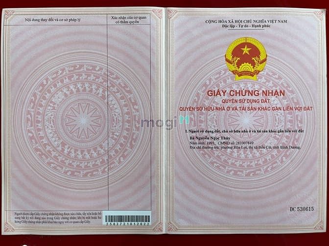Hình ảnh Chính chủ cần bán 350m2 đất ở Chánh Phú Hòa, TX. Bến Cát, BD