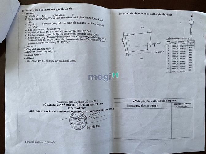 Hình ảnh Cần bán  lô đất  Thôn Quảng Hòa , xã Cam Thành Nam , Tp Cam Ranh,KH