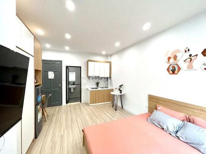 Hình ảnh Cho thuê Trang Chủ MB66.COM / Đăng Ký Tặng 66K studio Đội Cấn full đồ 28m2 mới hoàn thiện