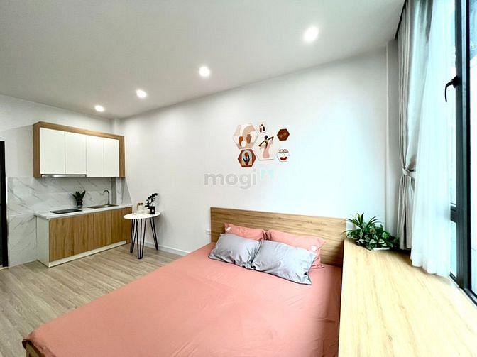 Hình ảnh Cho thuê Trang Chủ MB66.COM / Đăng Ký Tặng 66K studio Đội Cấn full đồ 28m2 mới hoàn thiện