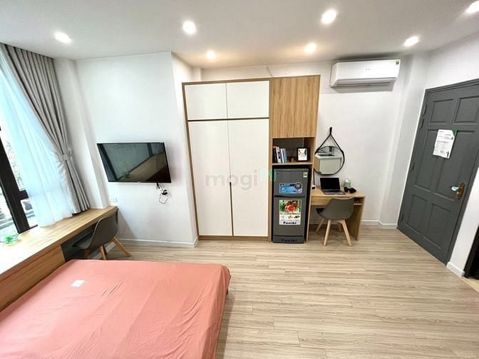 Hình ảnh Cho thuê Trang Chủ MB66.COM / Đăng Ký Tặng 66K studio Đội Cấn full đồ 28m2 mới hoàn thiện