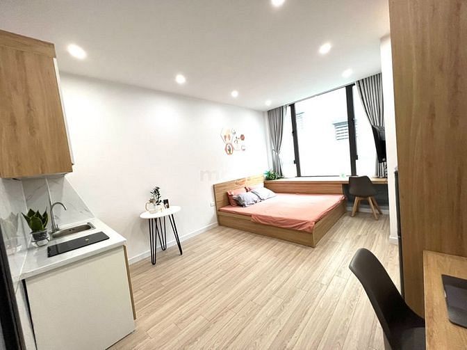 Hình ảnh Cho thuê Trang Chủ MB66.COM / Đăng Ký Tặng 66K studio Đội Cấn full đồ 28m2 mới hoàn thiện