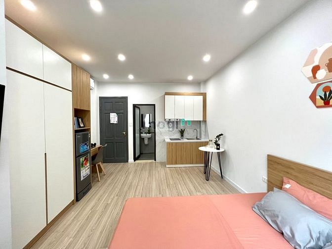 Hình ảnh Cho thuê Trang Chủ MB66.COM / Đăng Ký Tặng 66K studio Đội Cấn full đồ 28m2 mới hoàn thiện