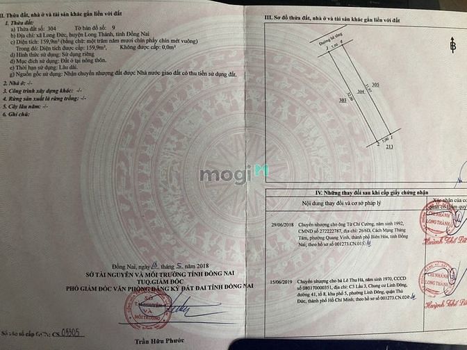 Hình ảnh 160m sổ hồng thổ cư  gần dự án 92 hecta Đất Xanh Long Đức Long Thành