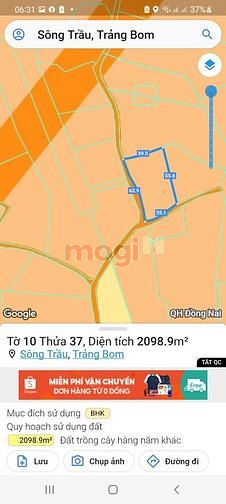 Hình ảnh Bán gấp 62m mặt tiền sông trầu trảng bom