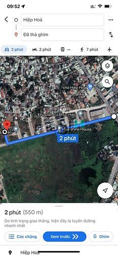 Hình ảnh Bán đất phường Hiệp Hoà, khu dân cư Phúc Hiếu; 220m2 giá 9.5 tỷ.
