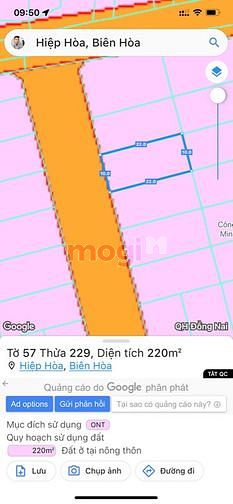 Hình ảnh Bán đất phường Hiệp Hoà, khu dân cư Phúc Hiếu; 220m2 giá 9.5 tỷ.