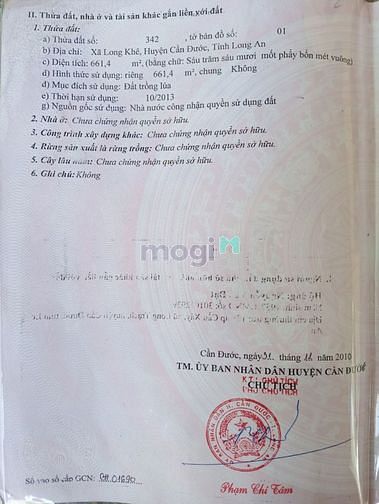 Hình ảnh Bán đất trồng lúa cách Bình Chánh 15 km xã Long Khê, Cần Đước, Long An