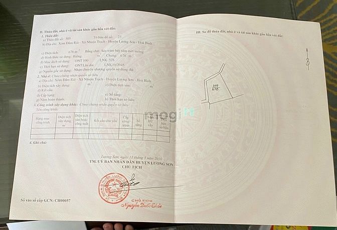 Hình ảnh 678m2, Nhuận Trạch, Lương Sơn, chỉ khoảng 2 tỷ