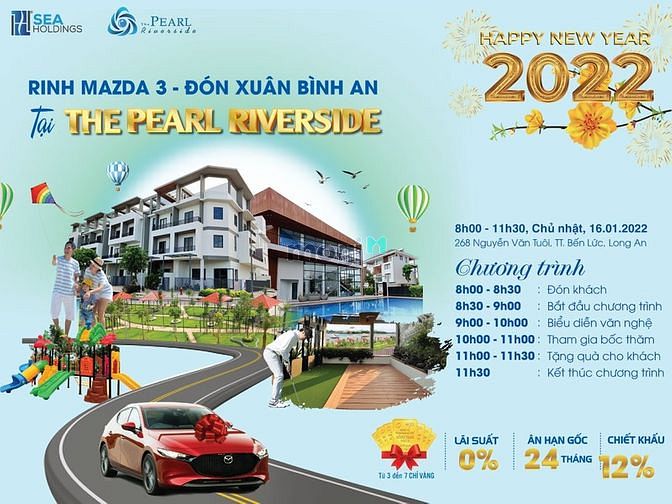 Hình ảnh The Pearl Riverside - Nhà phố ven sông khu compound ngay TT Bến Lức