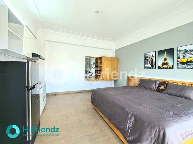 Hình ảnh 🌤️Studio Ban công, Mặt tiền, Full Nội Thất,view Bitexco, Giữ qa TẾT