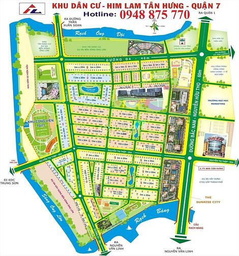 Hình ảnh Bán đất 5x20, KDC Him lam kênh tẻ quận 7, lô đất hướng nam thoáng mát