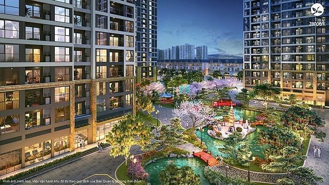 Hình ảnh chung cư cao cấp ( phân khu Zenpark- Ruby )