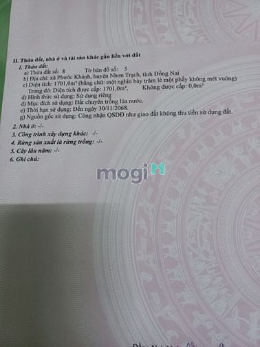 Hình ảnh Đất mặt tiền đường Phước Khánh