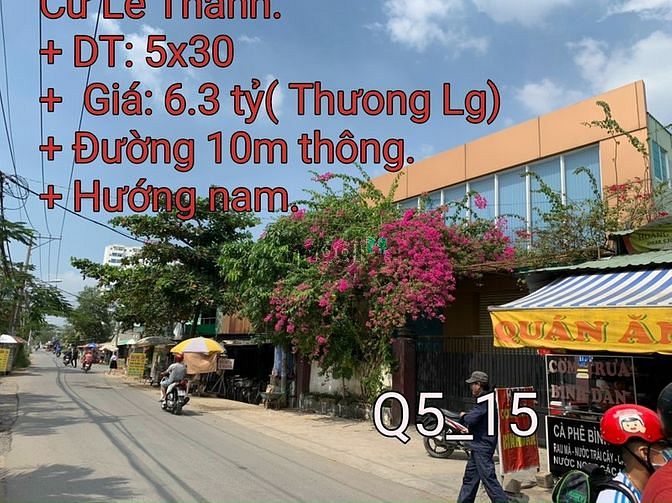 Hình ảnh Bán đất Mặt tiền Hồ Văn Long Bình Tân 5x30 shr 6.3 tỷ đường 10m thông