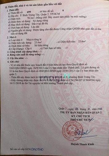 Hình ảnh Bán đất thổ cư mặt tiền đường 35 p.Bình Trưng Tây Q2 dt 78,3m2