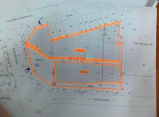 Hình ảnh Cho thuê diện tích 3000m mặt phố Minh Khai