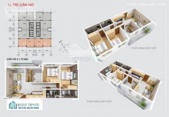 Hình ảnh Mb6623 nạp rút nhanh chóng Osimi 3PN 2WC 75m2 nội thất đầy đủ
