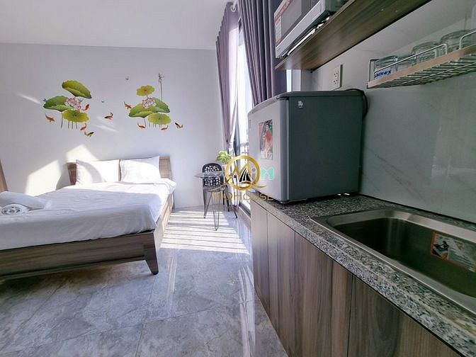 Hình ảnh studio ban công 23m2 đầy đủ nội thất Võ Thị Sáu Quận 3