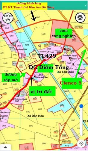 Hình ảnh Cần bán 147m2 đất mặt tỉnh lộ 429 Tân Ước Thanh Oai