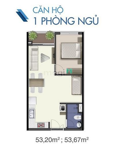 Hình ảnh Mb6623 nạp rút nhanh chóng Q7 Saigon Riverside tầng 9, 53.2m2 rộng thoáng. A0798657