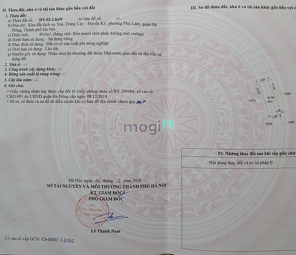 Hình ảnh Bán lô đất liền kề LK69 Huyền Kỳ Phú Lãm Hà Đông
