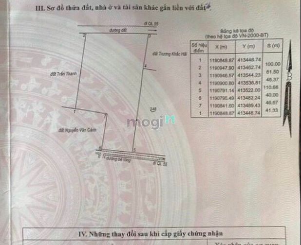 Hình ảnh 1,4 mẫu đất 2 mặt tiền phủ hồng cách QL55 150m giá Trang MB66.COM Chính Thức - MB 66 Uy Tín cực tốt