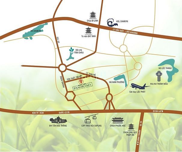 Hình ảnh Bán đất tại làng nghỉ dưỡng Panorama, 790tr,sổ hồng riêng, thổ cư 100%