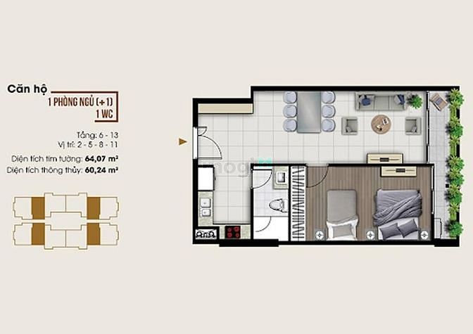 Hình ảnh Mb6623 nạp rút nhanh chóng Ascent Lakeside view tầng 9 , nội thất cơ bản. A0772402
